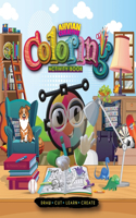 Ahvian the Creative: Coloring Activity Book (Draw, Cut, Learn & Create)