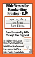 Bible Verses for Handwriting Practice - KJV