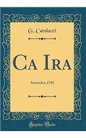 CA IRA: Settembre 1792 (Classic Reprint)