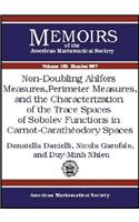 Non-doubling Ahlfors Measures, Perimeter Measures, and the Characterization of the Trace Spaces of Sobolev Functions in Carnot-caratheodory Spaces