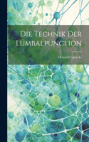 Die Technik Der Lumbalpunction