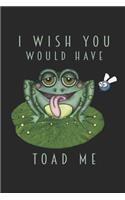 I Wish You Would Have Toad Me