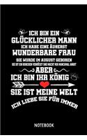 Ich Habe Eine Äußerst Wunderbare Frau August: A5 (Handtaschenformat) Liebesbeweis Liniertes Notizheft oder Pärchen Journal - Romantisches Tagebuch oder Witziges Hochzeitsgeschenk als Notizbuch f