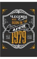 Legends Were Born in April 1979 One Of A Kind Limited Edition