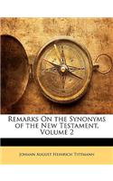 Remarks on the Synonyms of the New Testament, Volume 2