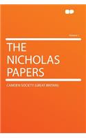 The Nicholas Papers Volume 1