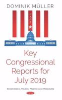 Key Congressional Reports for July 2019