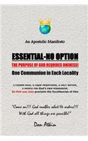 Apostolic Manifesto: Essential - No Option