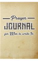 Prayer Journal For Men To Write In