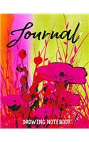 Journal Drawing Notebook: Blank Doodle Draw Sketch Book
