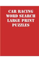 Car racing Word Search Large print puzzles