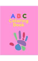 ABC coloring book: high-quality black&white Alphabet coloring book for kids. Toddler ABC coloring book