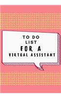 To Do List for a Virtual Assistant