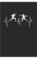 Fencing Notebook - Instructor Journal Planner: Swordsman Foil Epee Saber Organizer For Men Women Kids Daily Calendar Quarterly