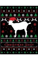 Christmas Goat: Beautiful Christmas Journal Gift Item with Beautiful Interior Design 8.5x11"