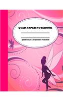 Quad Paper Notebook. Quad Ruled-4 Squares Per Inch