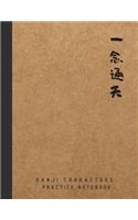 Kanji Characters Practice Notebook