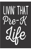 Livin' That Pre-K Life: Funny Preschool Class Activity Notebook