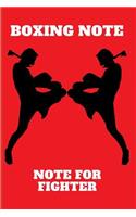 Boxing Note Thai Journal Boxing Movements Notebook Tb-01