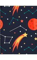 Galaxy Notebook: Space Journal Book Ruled Lined Page Paper Kid Teen Girl Boy Preschool Primary School Kindergarten Writing Activity Diary Record Planner Note Pad Sch(24 Galaxy Notebook)