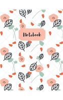 Shabby Chic Floral Pattern Composition Notebook for Women