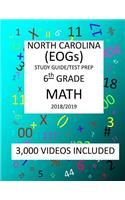 6th Grade NORTH CAROLINA EOGs, 2019 MATH, Test Prep