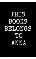 This Book Belongs To Anna