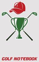 Golf Notebook: 6x9 Golf STATS Log Book with Scorecards and Monthly STATS Tracker
