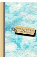 Graph Paper Notebook: Small Sparkle Glitter School or Academic Graph Notebook for Girls and Women - Turquoise Marble