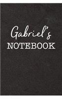 Gabriel's Notebook: Personalized Scrapbook for Men