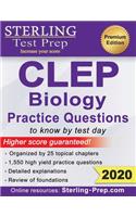 Sterling Test Prep CLEP Biology Practice Questions