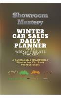WINTER Car Sales Daily Planner with Results Tracker