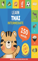 Learn thai - 150 words with pronunciations - Intermediate: Picture book for bilingual kids