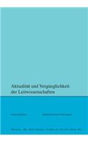Aktualitaet Und Vergaenglichkeit Der Leitwissenschaften