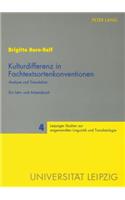 Kulturdifferenz in Fachtextsortenkonventionen