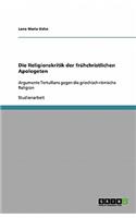 Religionskritik der frühchristlichen Apologeten