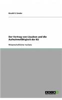 Der Vertrag von Lissabon und die Aufnahmefähigkeit der EU