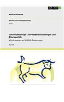 Unterrichtsskript - Jahresabschlussanalyse und Bilanzpolitik