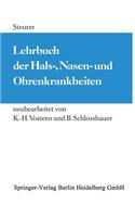 Lehrbuch der Hals-, Nasen- und Ohrenkrankheiten