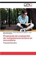 Propuesta de Evaluacion de Competencia Lectora En Secundaria