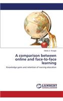 A comparison between online and face-to-face learning