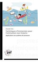 Techniques d'Immersion Pour l'Estimation Non Linéaire: (Omn.Pres.Franc.)