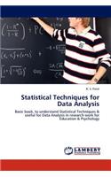 Statistical Techniques for Data Analysis