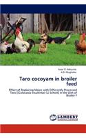 Taro cocoyam in broiler feed