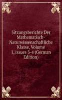 Sitzungsberichte Der Mathematisch-Naturwissenschaftliche Klasse, Volume 1, issues 3-4 (German Edition)