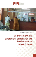 traitement des opérations au guichet des Institutions de Microfinance