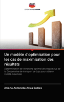 modèle d'optimisation pour les cas de maximisation des résultats