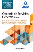Operario/a de Servicios Generales, grupo E , del Instituto Insular de Atencion Social y Sociosanitaria del Cabildo de Tenerife. Temario y test (Spanish Edition)