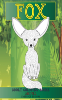 Adult Coloring Books Abstract Designs - Animal - Fox