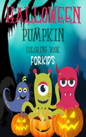Halloween pumpkin coloring book for kids